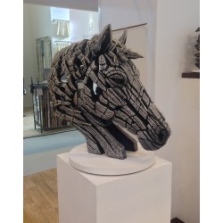 Edge Sculpture - Horse Bust White