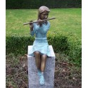 Bronzefiguren - Flötenspielerin