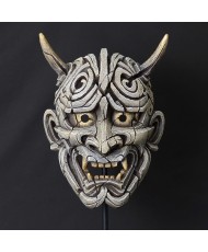 Edge Sculpture - Japanese Hannya Mask Antique White NEU