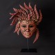Edge Sculpture - Venetian Carnival Mask Red/Gold NEU