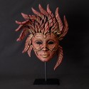Edge Sculpture - Venetian Carnival Mask Red