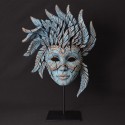 Edge Sculpture - Venetian Carnival Mask Teal 
