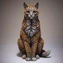 Edge Sculpture - Cat Sitting Ginger