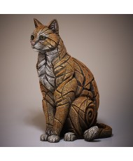 Edge Sculpture - Cat Sitting Ginger   NEU