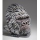 Edge Sculpture - Gorilla Bust White