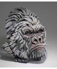 Edge Sculpture - Gorilla Bust White