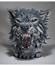 Edge Sculpture - Wolf Bust Grey