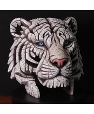 Edge Sculpture - Tiger Bust White