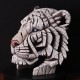 Edge Sculpture - Tiger Bust White