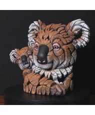 Edge Sculpture - Koala und Baby Bust Brown