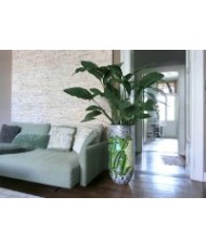 Toms Drag - Übertopf XL Leaves Silver Line